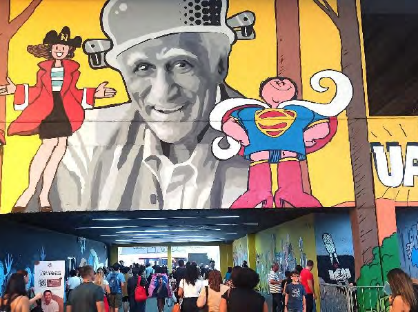 1Mural Ziraldo na  Bienal do Livro Rio -